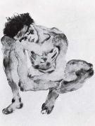 Egon Schiele Crouching figure Norge oil painting reproduction